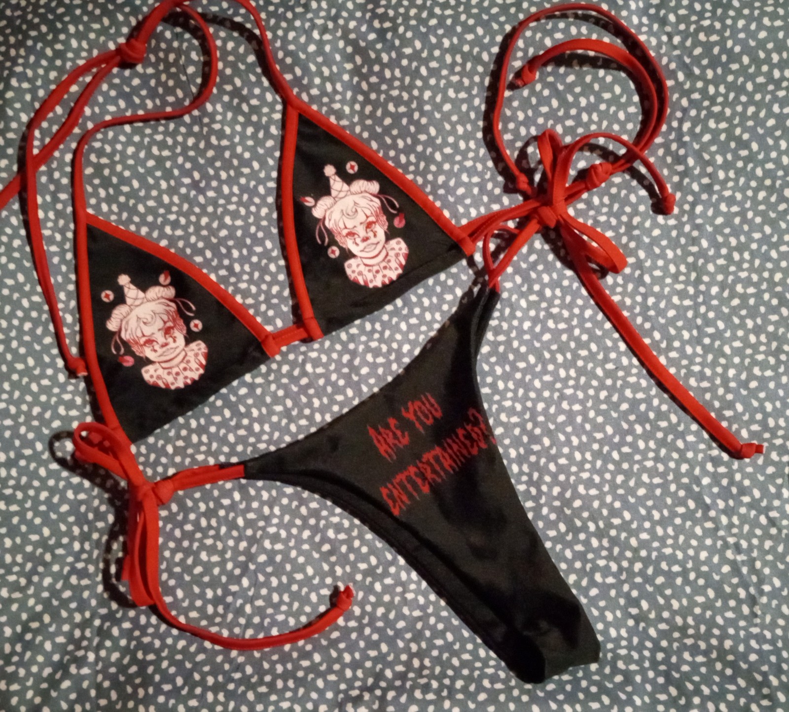 String Bikini w/Triangle Top, Small
