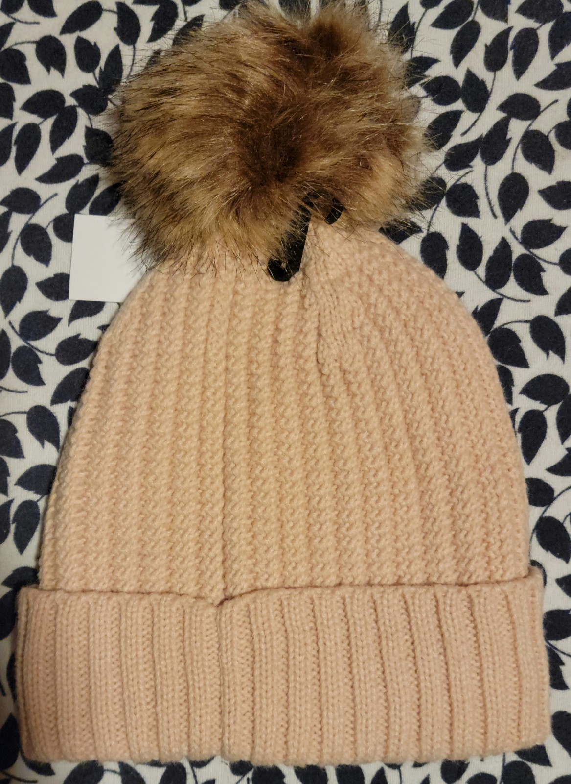 Gallery image 1 for Timberland Fleece-Lined Knit Beanie w/Pom-Pom