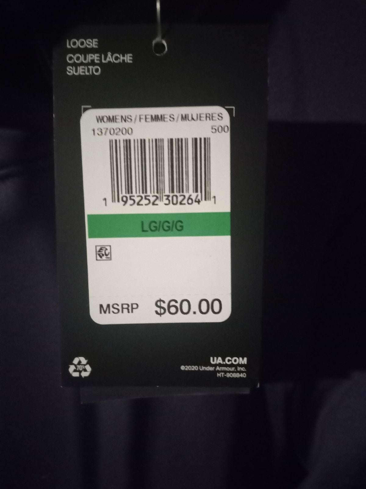 Gallery image 2 for Under Armour Mock Cowl Neck Sweatshirt, Large