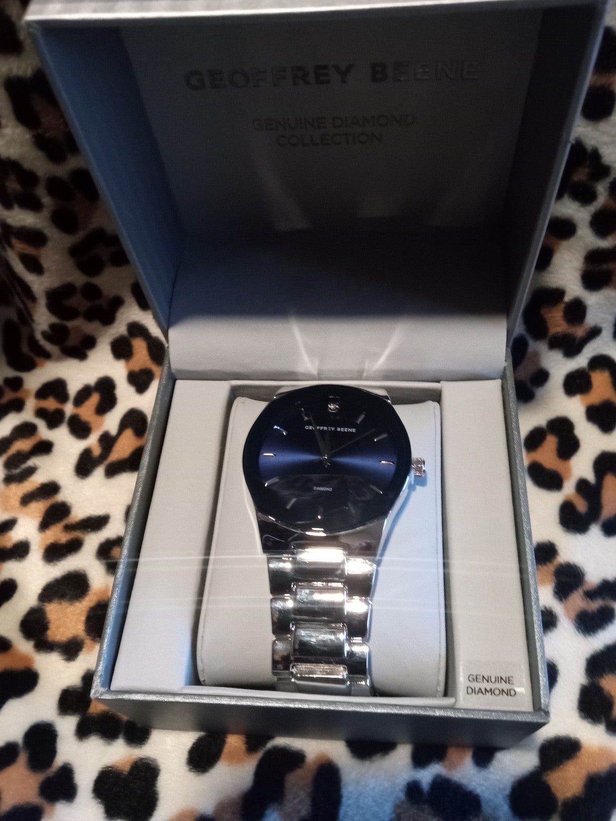 Gallery image 1 for Geoffrey Beene Genuine Diamond Accent Watch