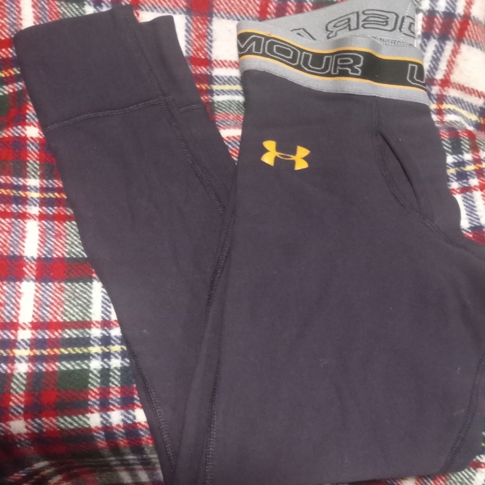 Gallery image 2 for Under Armour Youth Leggings, Large